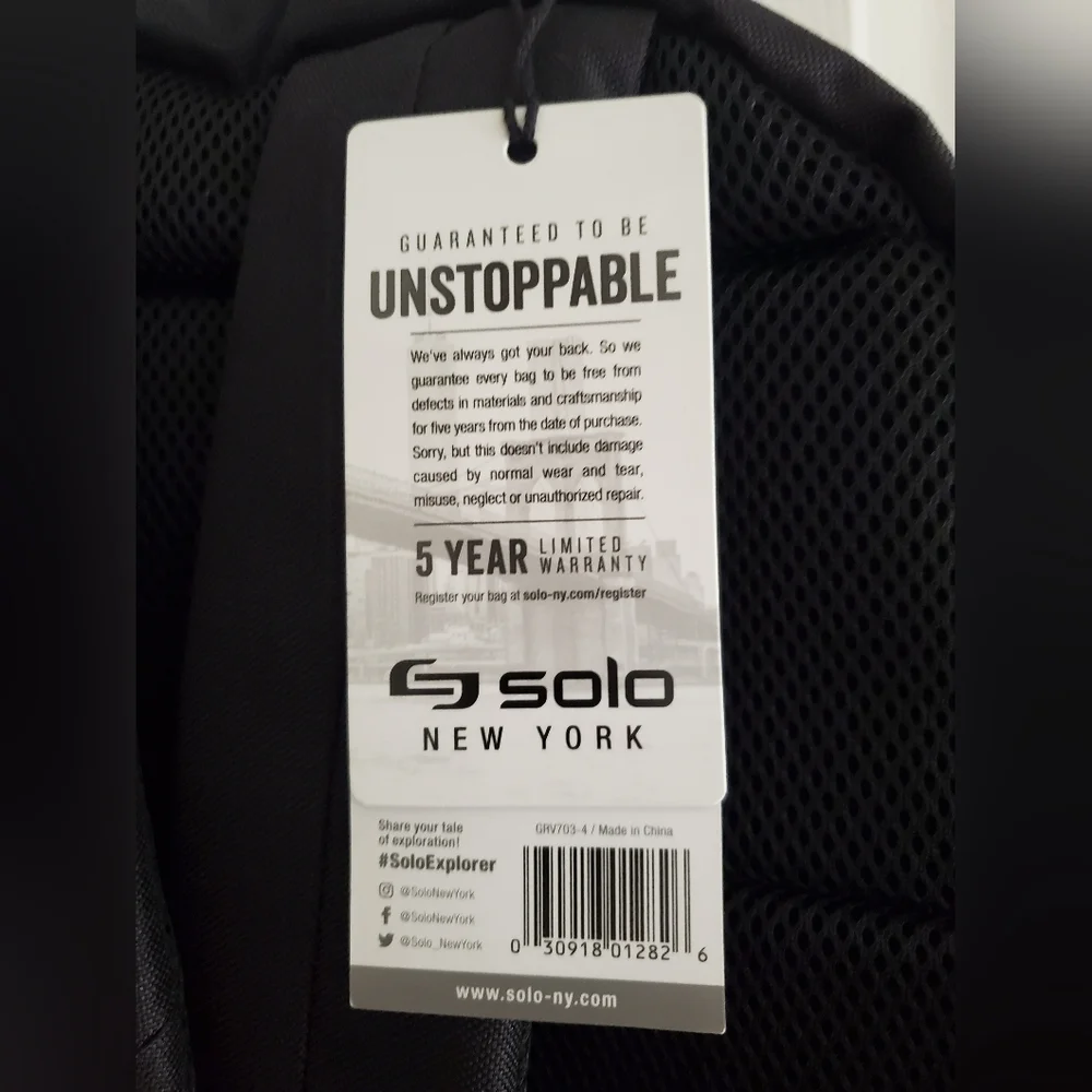 Solo New York Gravity A/D 15.6 inch Backpack